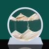 3D Moving Sand Art Picture Round Glass Deep Sea Sandscape Hourglass Quicksand Craft Flowing Sand Painting Office Home Decor Gift