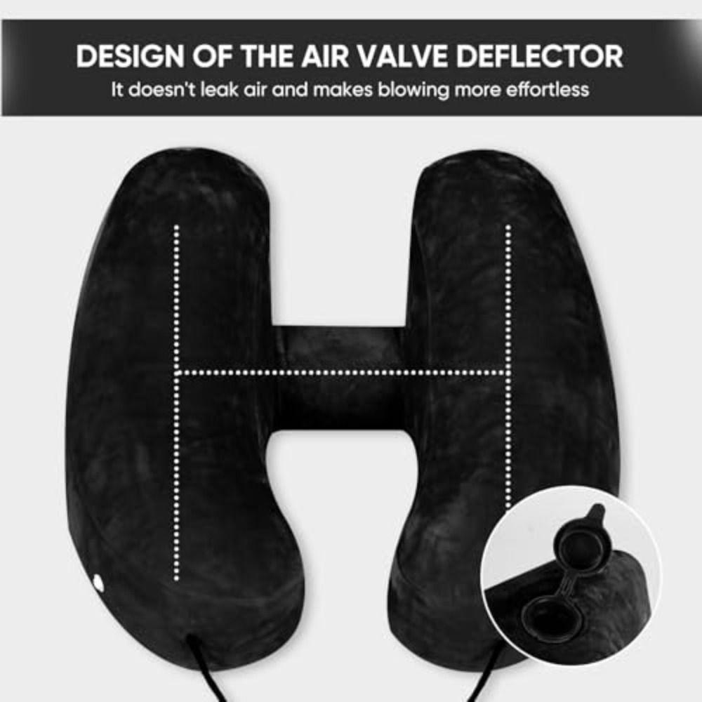 Breathable Design Travel Neck Pillow Inflatable Design H-Shaped Pillow U-Shaped Pillow  Car