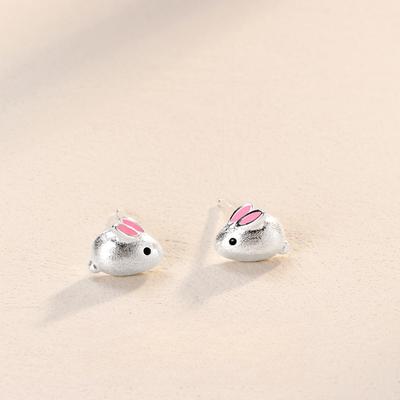 Kaninchen Ohrstecker Damen Herbst Ohrringe Neujahr Trendig Niedlich Nischen Design Hochwertige Ohrringe
