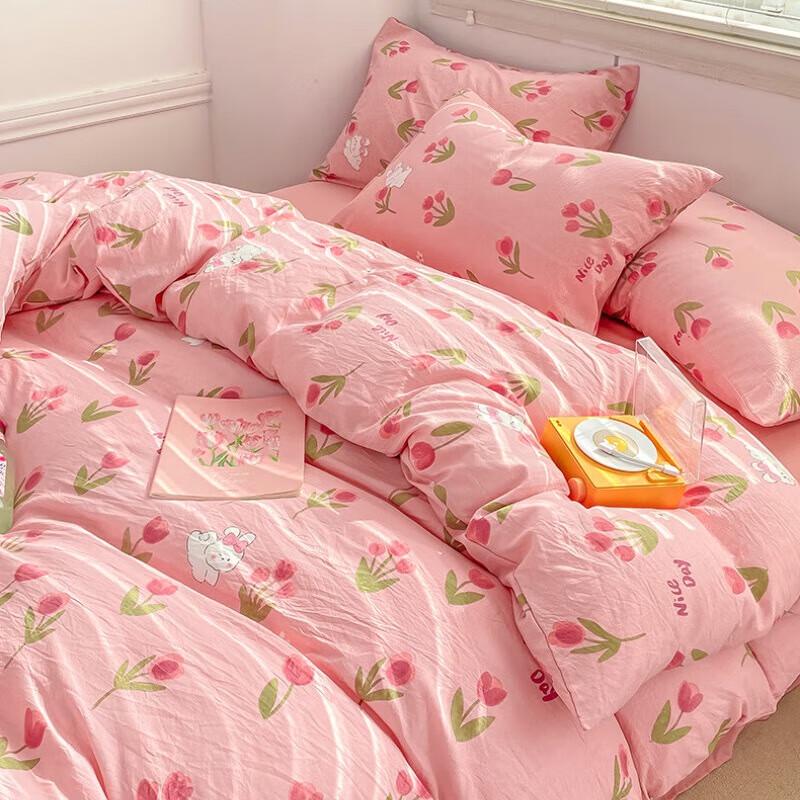 Lilang Manta Rose 4-Piece Bedding Set