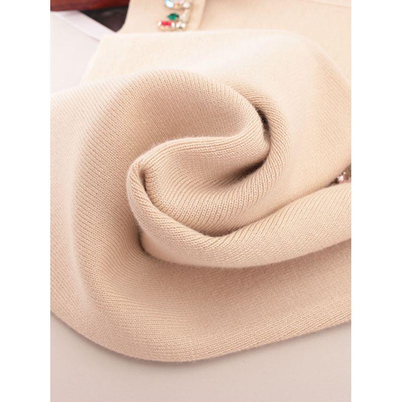 Accessible Luxury Import Rhinestone U-Collar Knitting Vest Fashion Fengcai Color Diamond Chain Inner Camisole