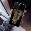 Elephant Mandala Aztec Phone Case For iPhone 17 Air 16 15 Pro Max 14 Plus 13 Mini 12 11 Cover 7 8 SE Silicone Shell Print Fundas