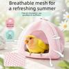 Soft Hanging Bird Nest Breathable Mesh Bird Swing Hammock Bird Cage Nest Bird Breeding