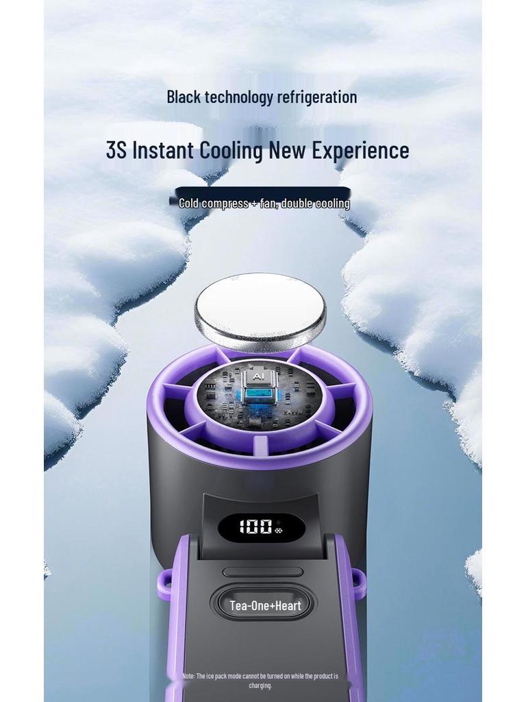 Portable Foldable Neck Fan with Digital Display & Stepless Speed