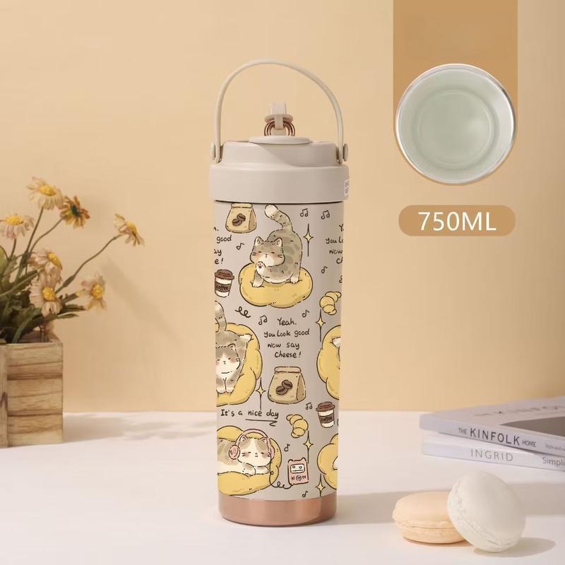

TLXT Portable Insulated Coffee Cup with Straw