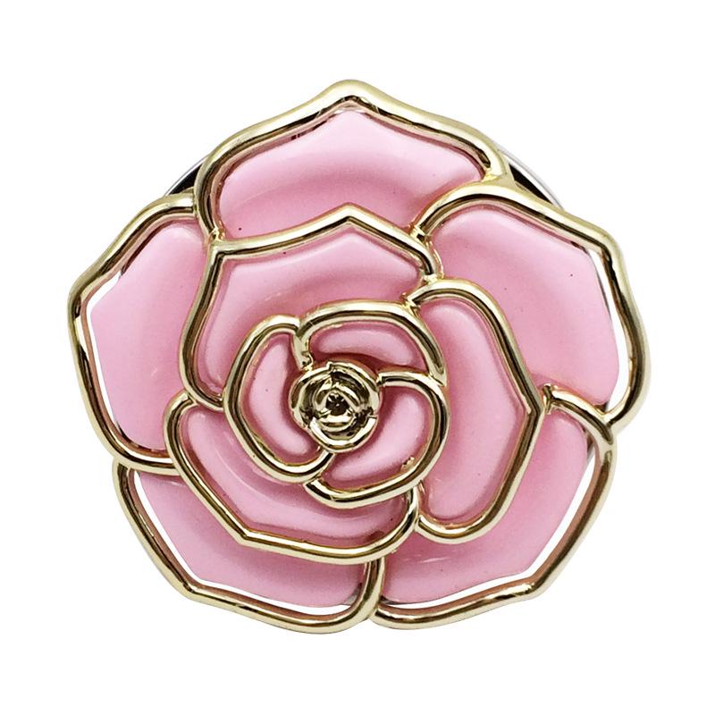 Foldable Rose Flower Handbag Hanger: Metal & Plastic Hook for Table Edge and Christmas Stocking.