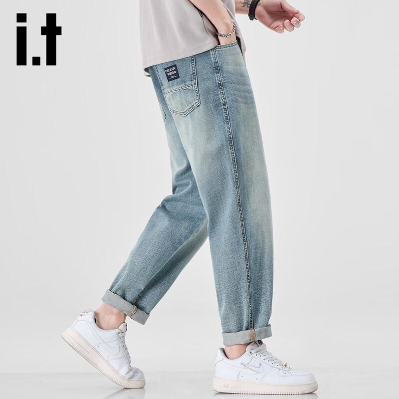 

Izzue It Мужские джинсы из тенсела лиоцелла, стиранные, прямого кроя 28