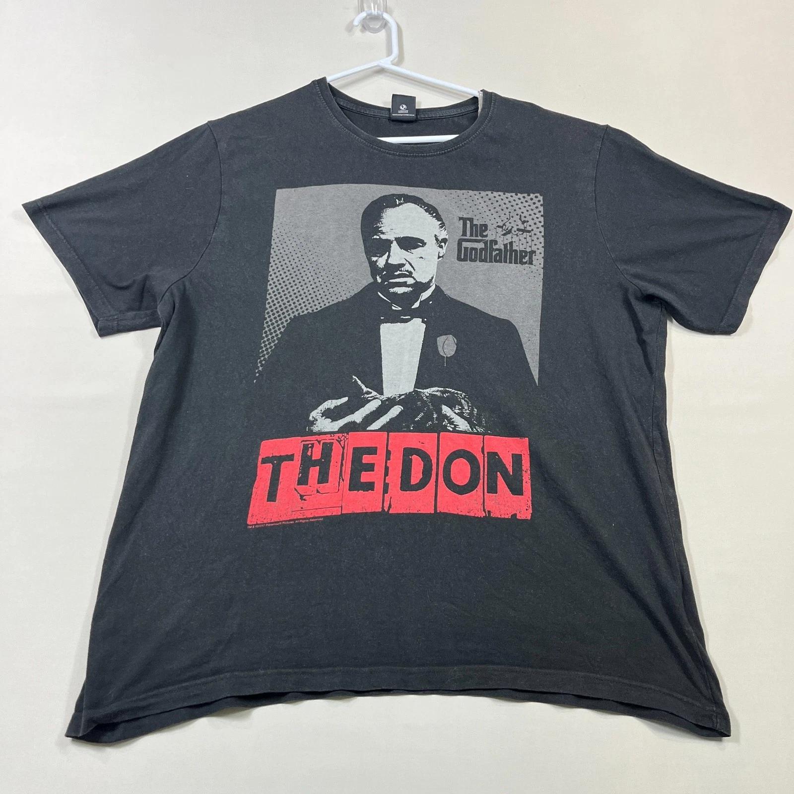 The Godfather The Don Graphic Cotton Movie Tee T Shirt Mens 2XL XXL L