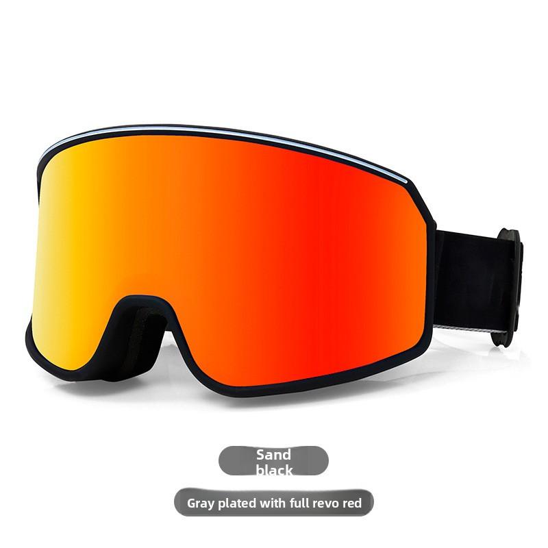 Anti-snow Blindness Snowboard Goggles Anti-fog Card Myopia Ball Lens Large Field of View Ski Goggles