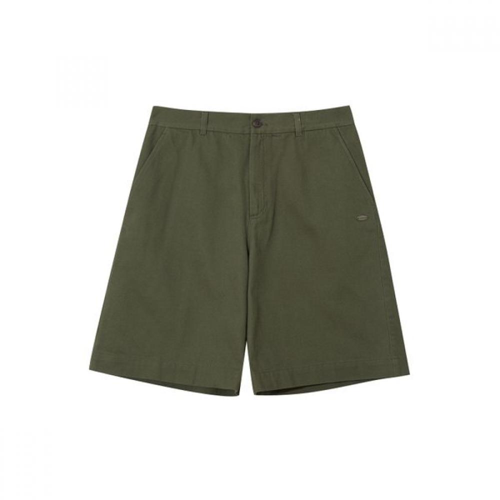 KANGOL Комфортные твиловые шорты-бермуды Хаки 4047 S