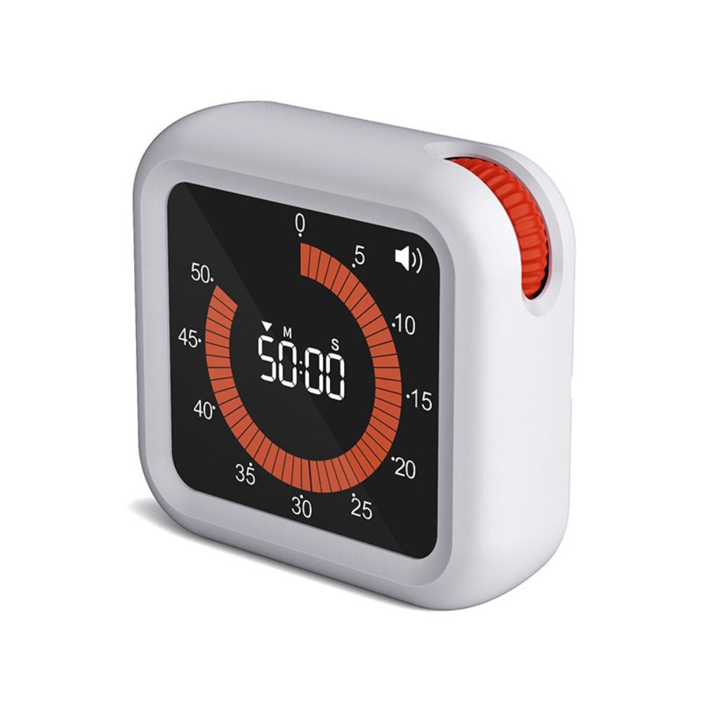 Rechargeable Visual Analog Timer Alert Hour Meter Countdown Clock Convenient Rotary Timer  Indoor