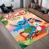 1 buc Covor cu model Disney Lilo și Stitch Covoraș de zonă Covor antiderapant Lavabil manual Preș pentru podea Potrivit pentru Sufragerie Dormitor Decor Acasă
