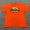 Vintage 2003 Sturgis Black Hills Biker Rally Eagle Shirt Large 22x29 Orange