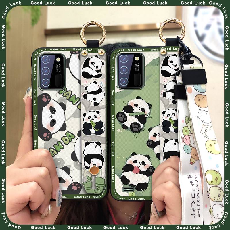 Phone Holder Dirt-resistant Phone Case For Oukitel C25 Cute Waterproof Silicone Wristband Kickstand Anti-knock Cartoon