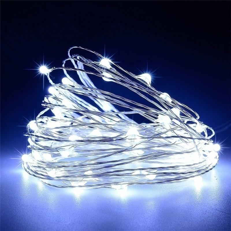 20M USB/Battery LED String Light Copper Silver Wire Garland Light Waterproof Fairy Lights For Christmas Wedding Party Decoration