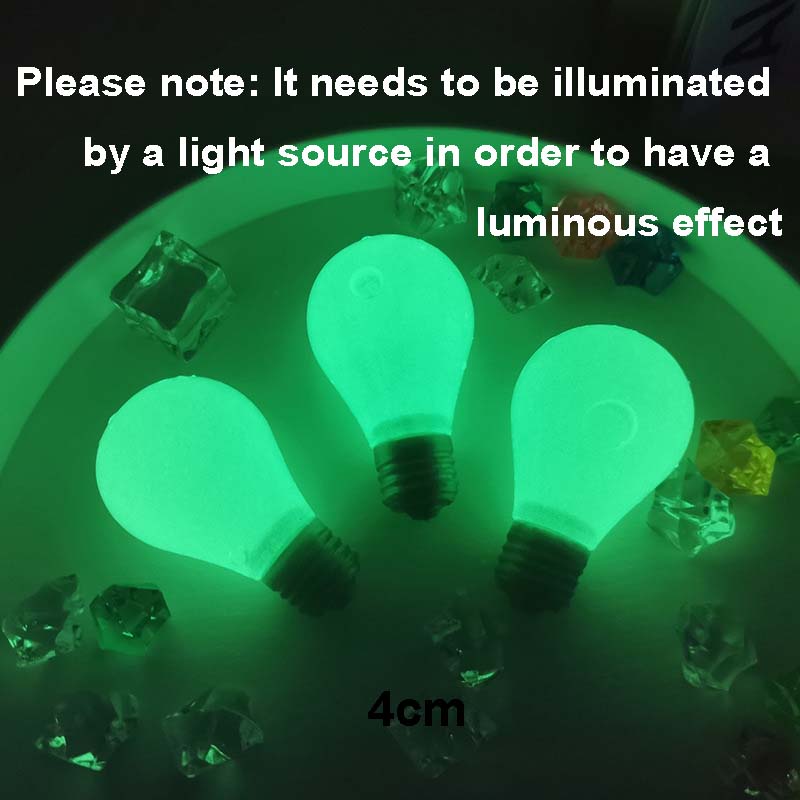Luminous Fluorescent Light Bulb Kneading Stress Toy Sensory Fidget Toy Anxiety Novelty Funny Decompression Gift