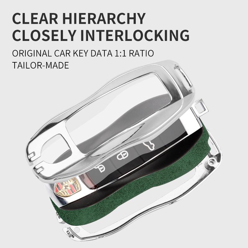 Auto Smart Key Hülle Schale Für Porsche Panamera Spyder Carrera Macan Boxster Cayman Cayenne 911 970 981 Schlüsselanhänger Zubehör