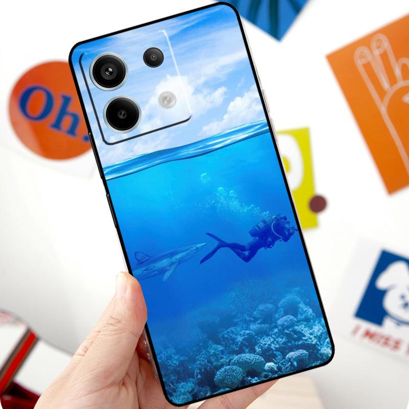 Diver Underwater Diving Cave Caving Funda For Xiaomi Redmi Note 11 10 12 13 14 15 Pro Plus Case For Redmi 15 10C 13C 12C 14C 15C