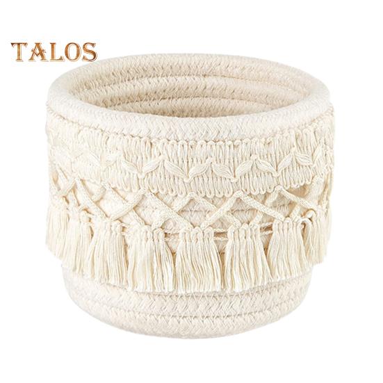 Aufbewahrungskorb Make-up Pinsel Organizer mit Quastendekoration Große Kapazität Mehrzweck Webdesign Aufbewahrungskorb