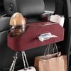 Multifunctional Interior Accessories Portable For Easy Storage Car Seat Organizer Stowing Tidying Car Storage Box Orange Suede