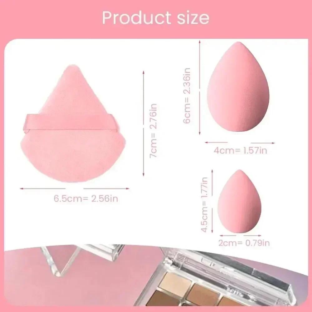 14Pcs Makeup Sponge Blender Beauty Egg Foundation Sponges with Storage Bottle Powder Puffs Cosmetic Puff Make Up Accessories