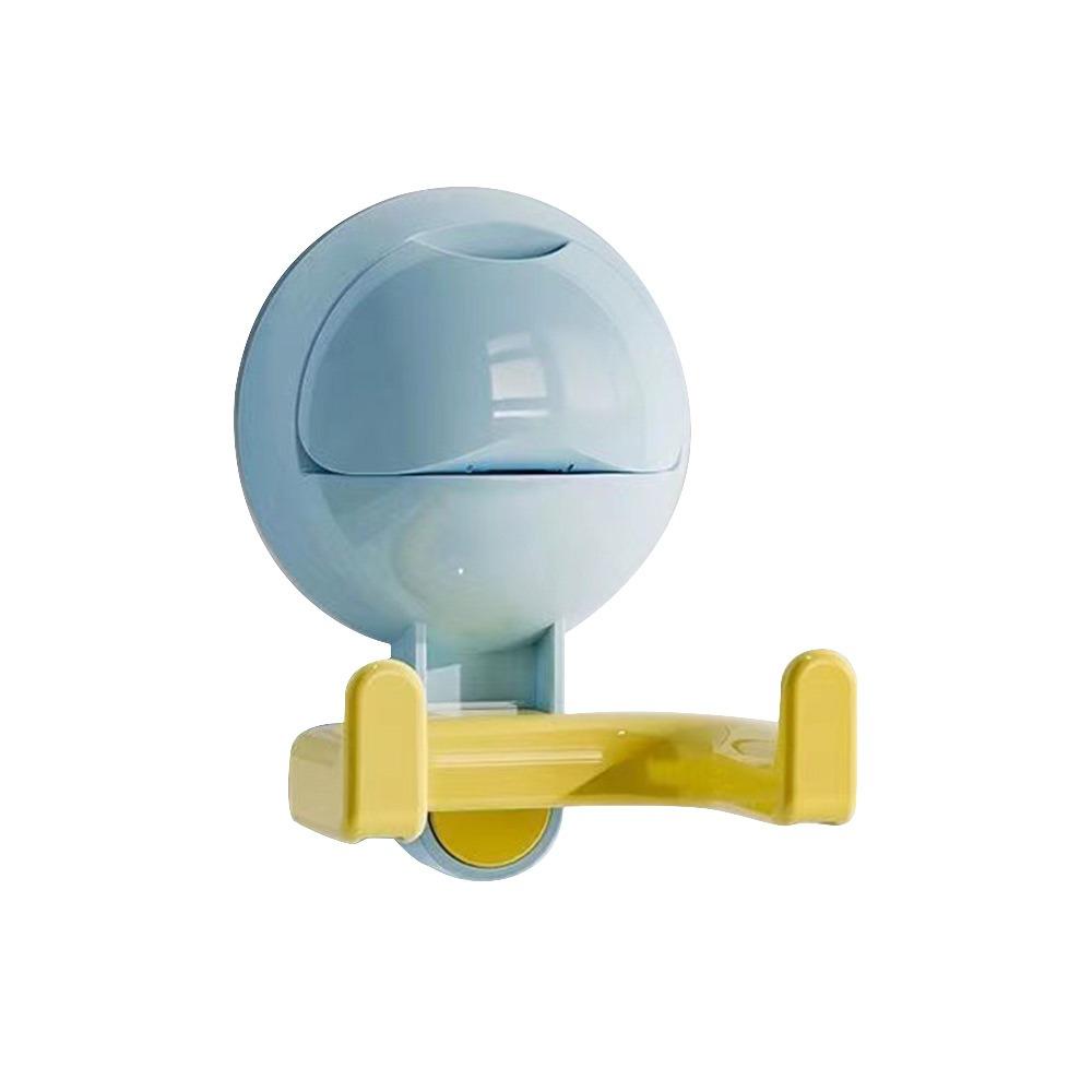 

1Pcs/4Pcs Round Ball Double Head Hook Double Head Wall Mounted Storage Rack for Home Bathroom Blue yellow