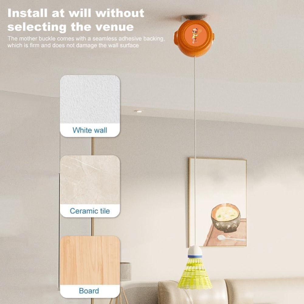 3-pack Badminton Trainer Set Automatic Rebound Adjustable Single Player Badminton Lightweight Durable