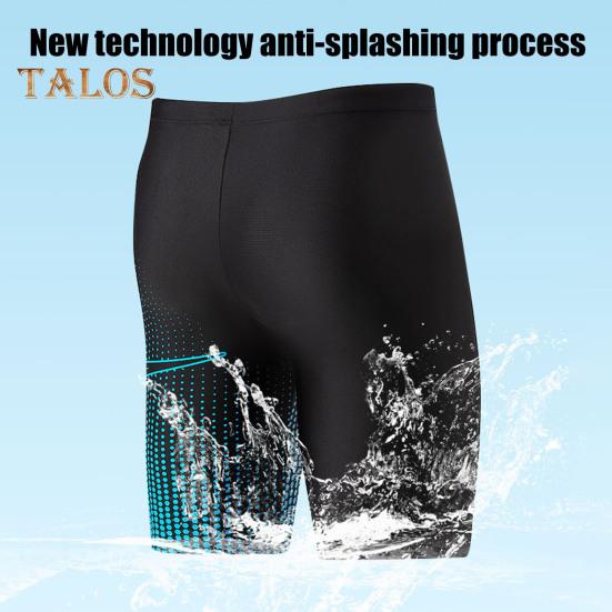 Men Swimming Trunks Beach Shorts High Elastic Breathable Waterproof Quick Dry Bathing Suit Anti-UV Snug Fit Swimming Trunks