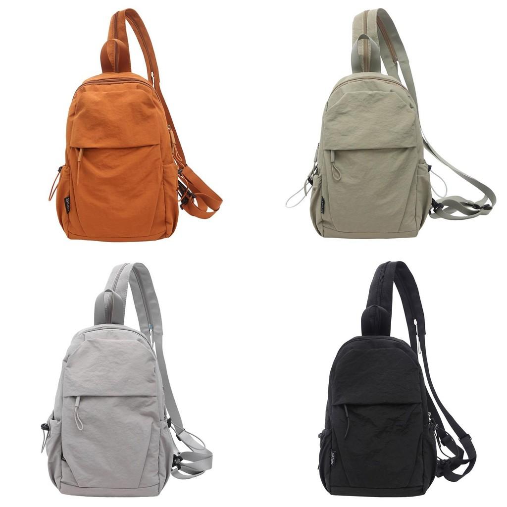 Color Solid Backpack Lightweight For Travel Outdoor Casual Fashion Schoolbag
