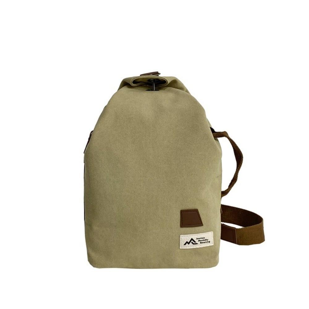 Large Capacity Male Crossbody Bag Retro Style Single Shoulder Pouch Canvas Chest Bag  Travel