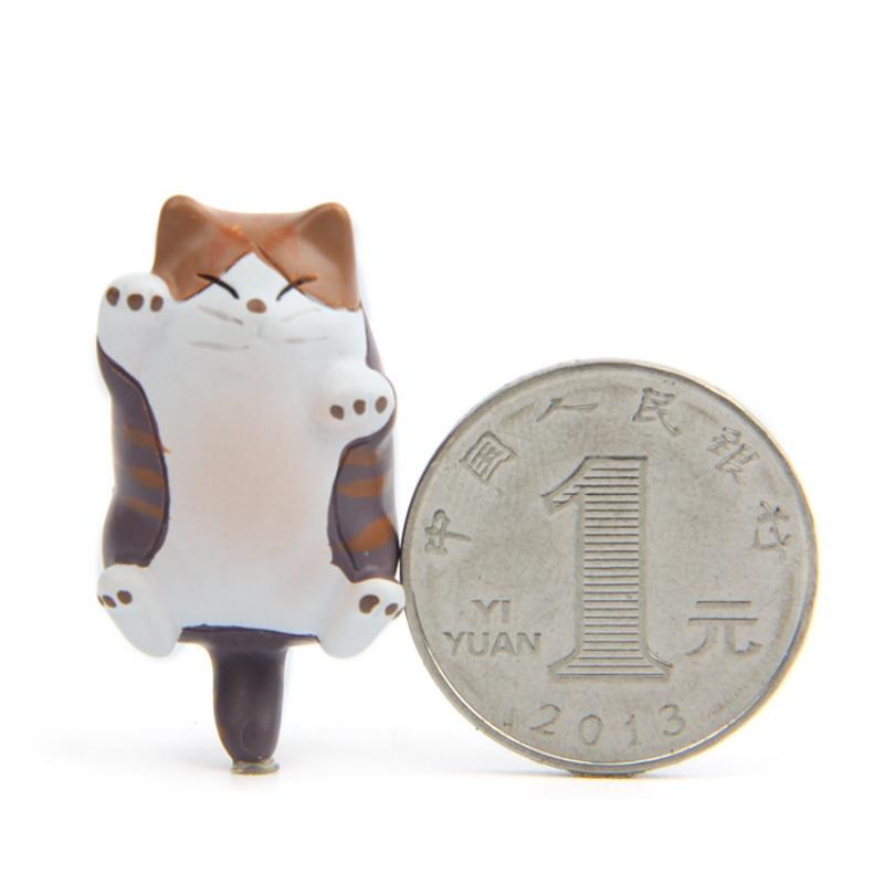 Resin Warmth Series Cute and Chubby Cat Cartoon 3D Magnetic Clasp Fridge Magnets, Magnetic Stickers, Phone Case Materials