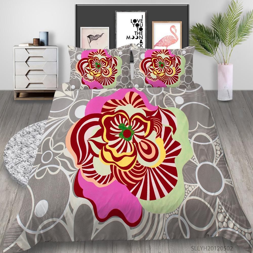 Portrait Oil Painting Series Quilt Cover Pillowcase Two Or Three-Piece Set Digital Printing Polyester