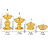 Anti-slip Butter Lamp Holder Adjustable Oil Dish Ornaments Zinc Zinc Alloy Oil Lamp  Lamp Decor