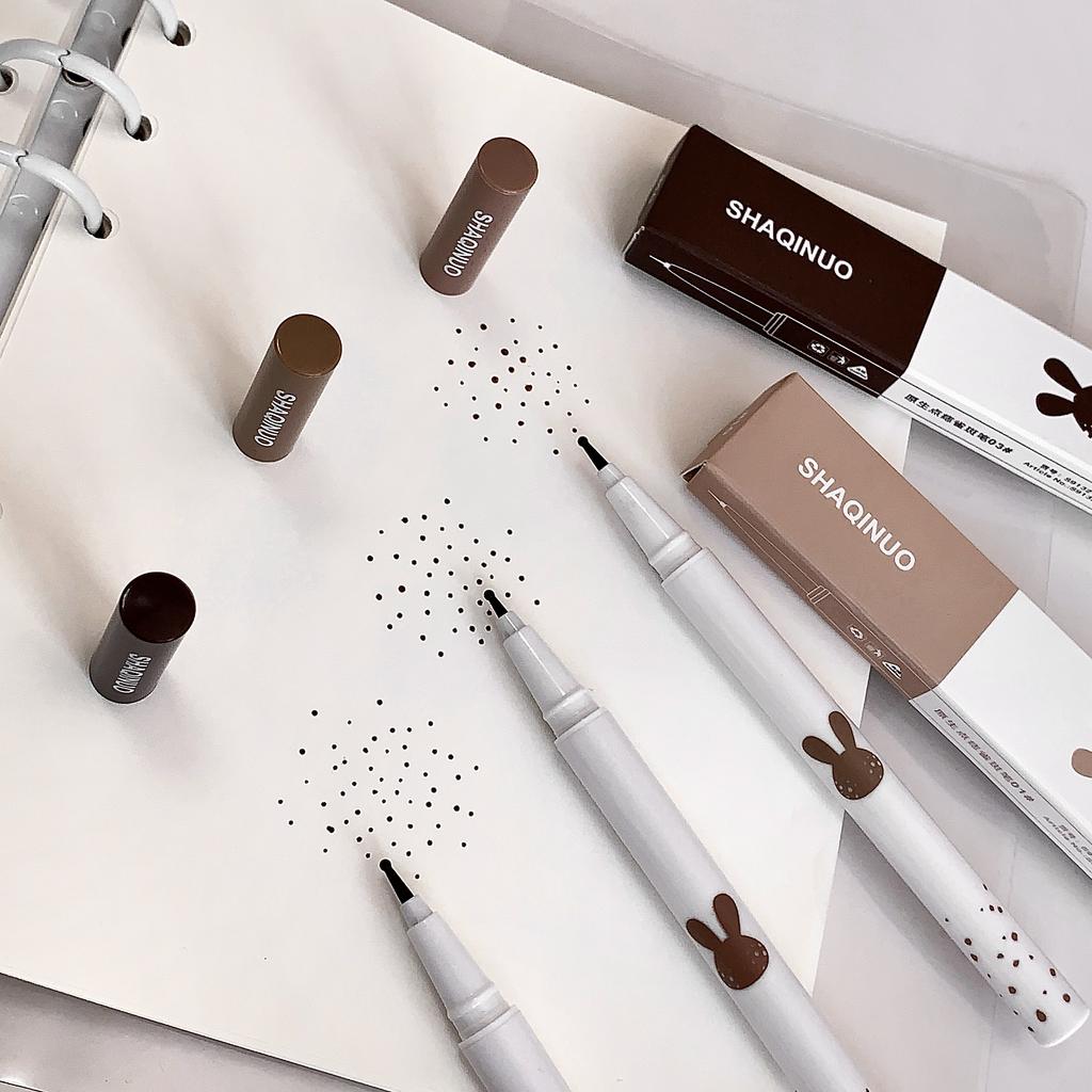 Face Freckles Pen SHAQINUO Natural Waterproof Lifelike Fake Freckles Pen for Long Lasting Look Dot Spot Pen Makep Tool Cosmetic
