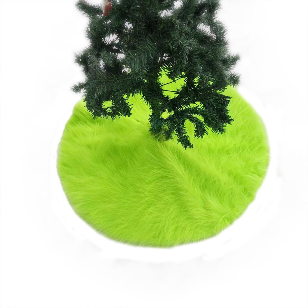 Christmas Tree Apron: 30.71/35.43/47.24 Inches Artificial  Christmas Decorative Tree Apron,  And Soft Green Furry Tree-shaped Covering, Suitable For