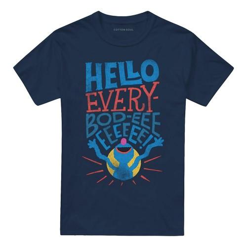 Sesame Street Unisex Adult Hello Everybody Grover T-Shirt