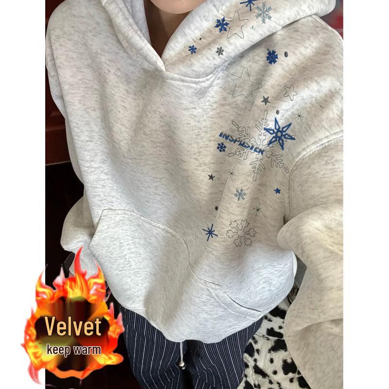 Unisex High Street Hooded Sweatshirt - Trendy American Design for Autumn/Winter