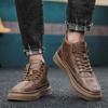 Men's Boots Winter Cotton Shoes High-top Fashion Casual Shoes Trend  Boots Flat Shoes Korean Version Tooling Shoes Student 2025