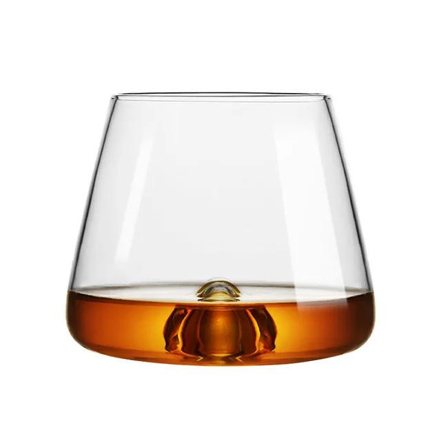 

Новый вогнутый нижний Vortex Whisky Smelling Ice Rock Glass Der Whisky becher XO Brandy Snifter Beer Red Wine Glasses Whisky Cup 350ml 14oz