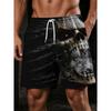Herren Freizeitshorts Outdoor Bekleidung Kreativ Bunt Lustig Totenkopf 3D Bedruckte Shorts Locker Freizeit Große Größen Atmungsaktiv Kühl Sommer Vielseitige Shorts