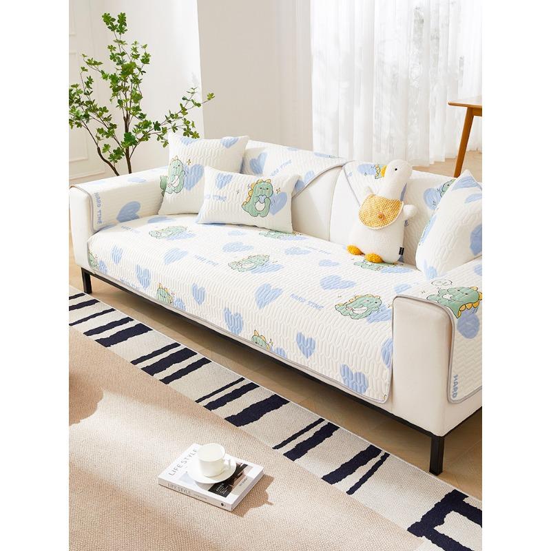 

Летняя подушка для дивана Латекс Нескользящие подушки для сиденья дивана Универсальные для четырех сезонов Улучшенный латекс Охлаждающий эффект 70*70cm