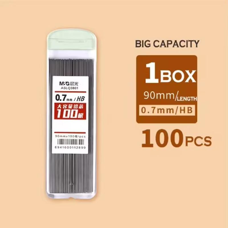M&G Pencil Refill 2B/HB 0.5mm 0.7mm Graphite Refill Mechanical Pencil Refill Plastic Auto Replacement Pencil Refill