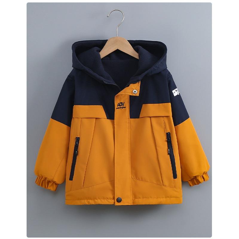 Giacca da Bambino Invernale Reversibile Antivento con Fodera Spessa in Pile