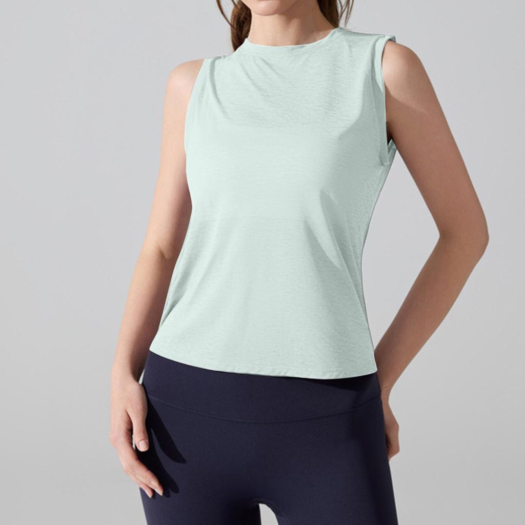 Women’s Lightweight Sleeveless Workout Top Breathable Quick Dry Open Back Athletic Tank for Yoga Pilates Running Fitness
