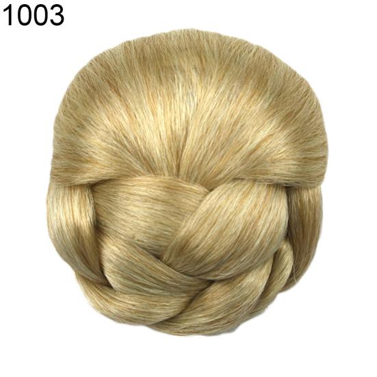 

Жіночий шиньон із синтетичним плетеним кінським хвостом, нарощеним пучком