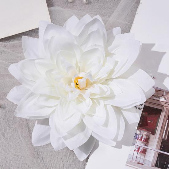 Látková květinová hlava pro řemesla Falešný hedvábný umělý květ hlavy jiřiny pro svatební párty Domácí dekorace na klobouk DIY věnec Scrapbooking