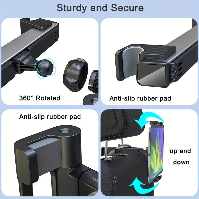 360° Rotating Multifunctional Car Rear Seat Tablet Holder Hot Retractable Rear Pillow Mobile Phone Holder