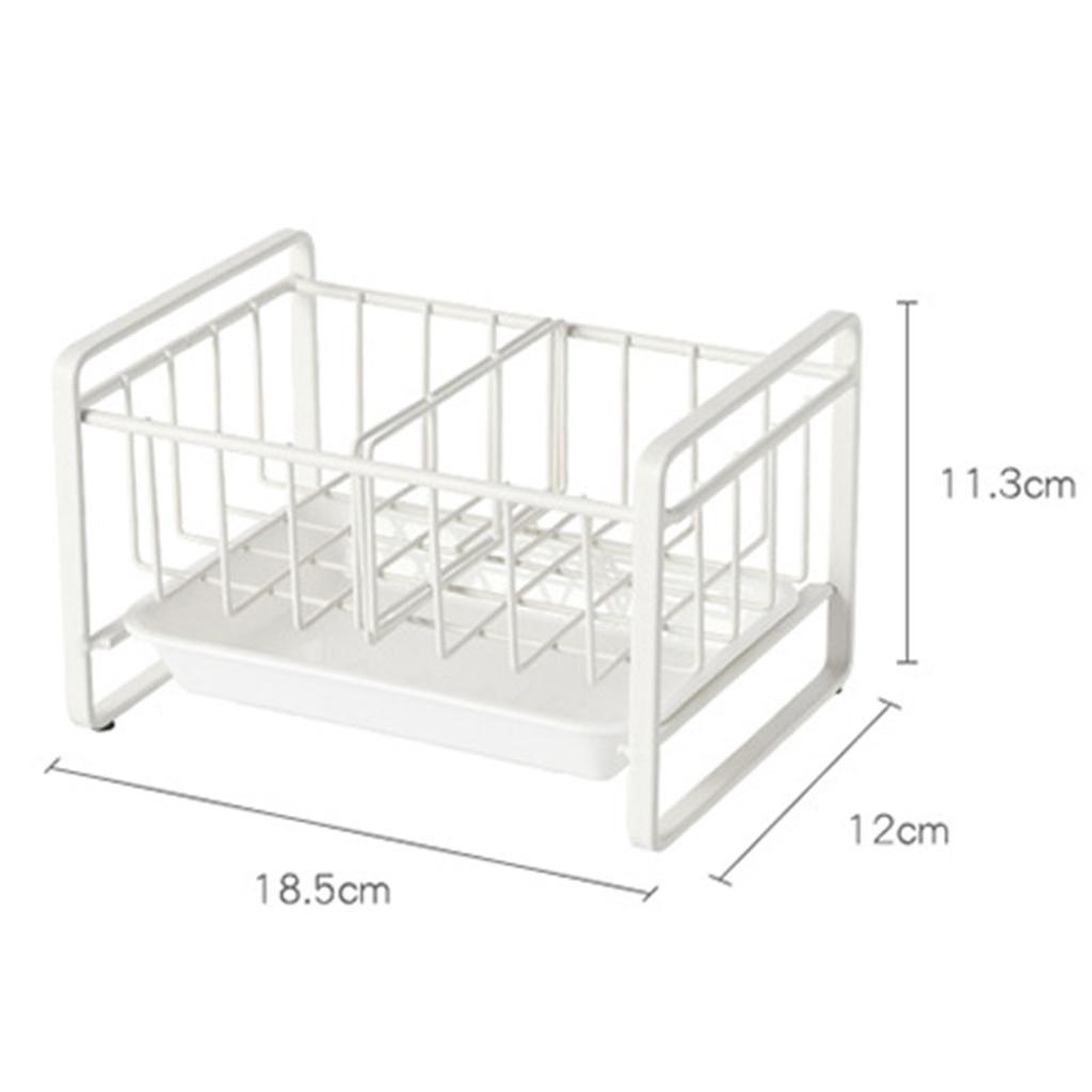 Küchenspülen-Organizer Eisen Theken-Schwammhalter Spülbecken-Caddy mit abnehmbarer Abtropfschale für Haushalt