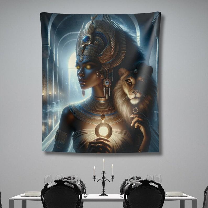Sehmet, Egypt tapestry 75x100 чёрный