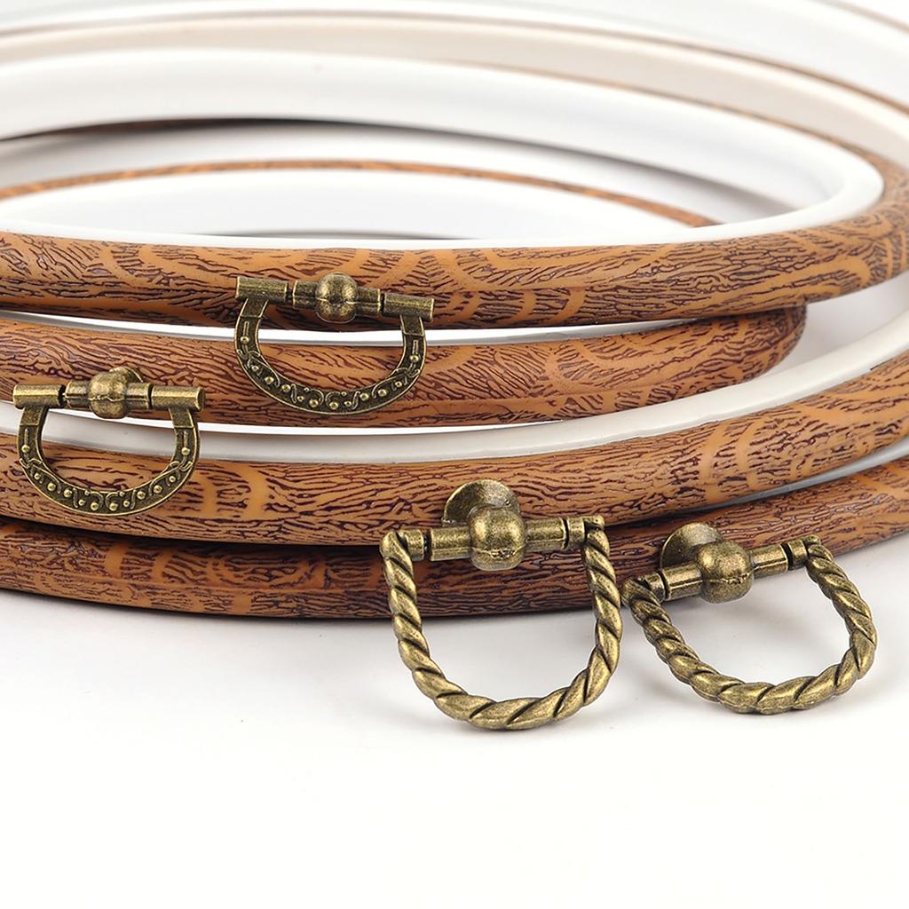 Embroidery Frame Adjustable Embroidery Hoop Cross Stitch Hoop Easy to Use for Needleworks Embroidery Project